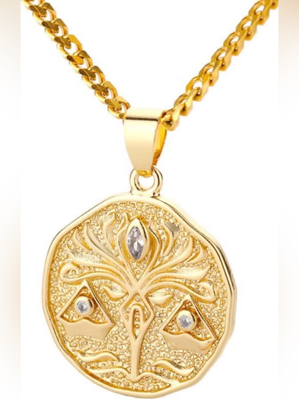 Mint & Lily Astrological Sign Coin Pendant- Libra